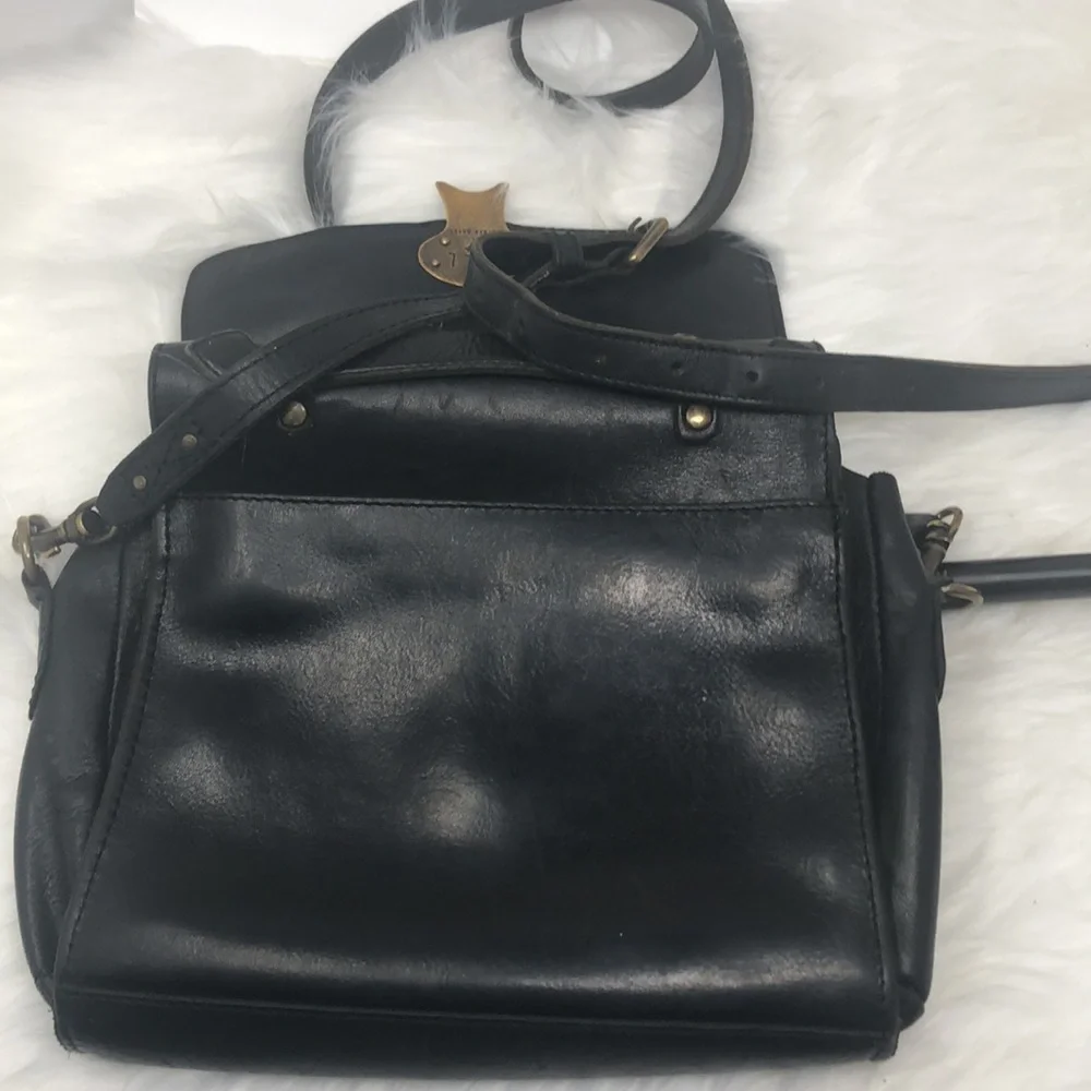 Vintage WILL Leather Goods Crossbody Bag Metal Buckle Adjustable Strap